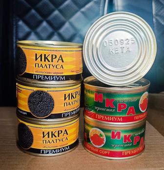 Икра красная и черная