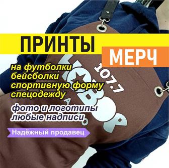 Принты на футболках, мерч, брендирование, фото на одежде