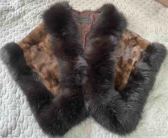 Норковая накидка новая