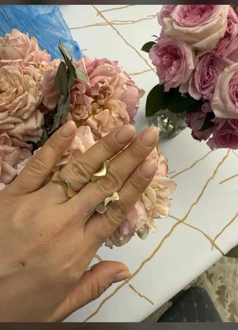 Комплект желтое золото 585