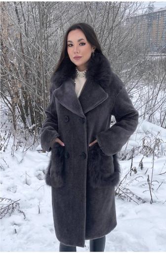 Шуба натуральная из шерсти