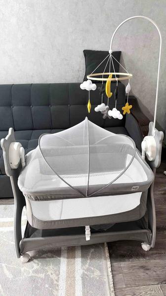 Детская люлька с мебелью шезлонг, состояние как новое