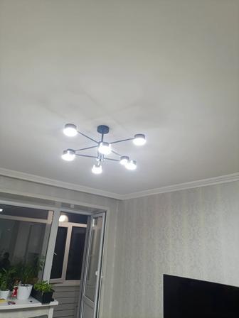 Установка люстры автоматы гардины