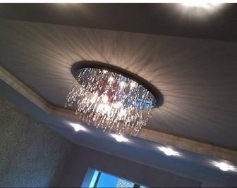 Установка люстры автоматы гардины