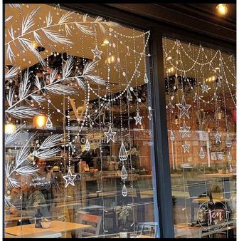 Роспись окон к Новому году !