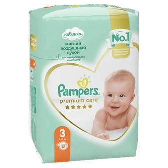 Подгузники Pampers Premium Care 3 ( 6-10 кг), 18 шт