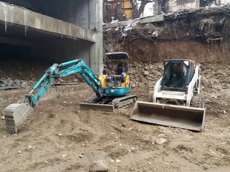 Услуги мини погрузчика бобкат, миниэкскаватора