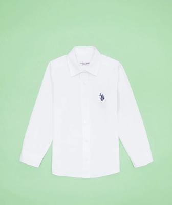 Школьная белая рубашка U.S. Polo