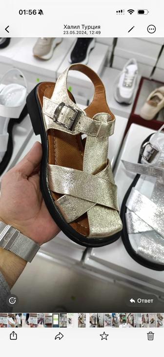 Натуральная кожа сандали Турция