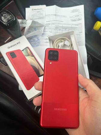 Samsung A12 тап таза как новый без ремонт полный комплект