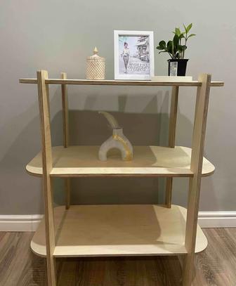 Стеллаж напольный, бежевый