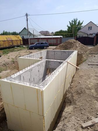 Бетонные работы фундамент,плота стяжка,монолит,сейсмопояс,ригель колонны ит