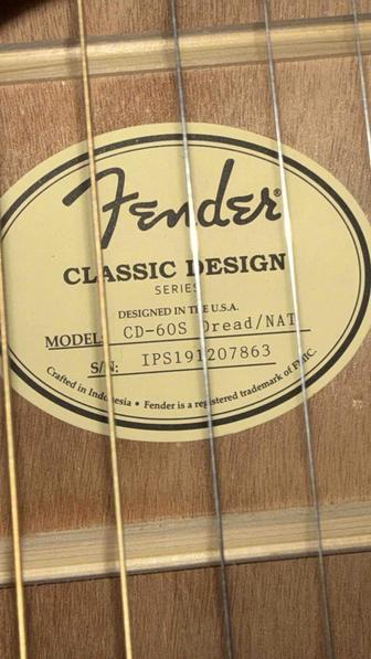 Гитара акустическая Fender
