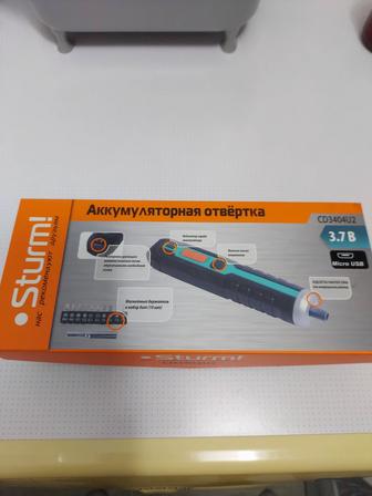 Продам отвертку аккумуляторную Sturm