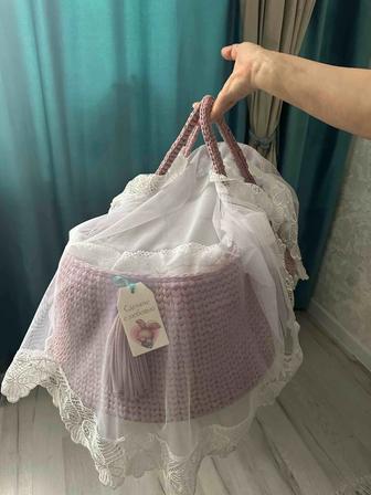 Люлька для новорожденного 7040 см деревянная подставка-качалка