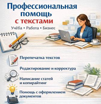 Набор и редактирование текстов