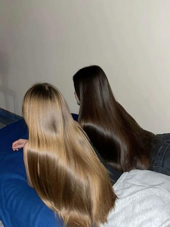 Кератиновые выпрямление волос