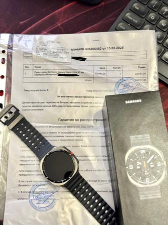 Часы Galaxy Watch  47 мм серебристо-черный (б/у, как новый)