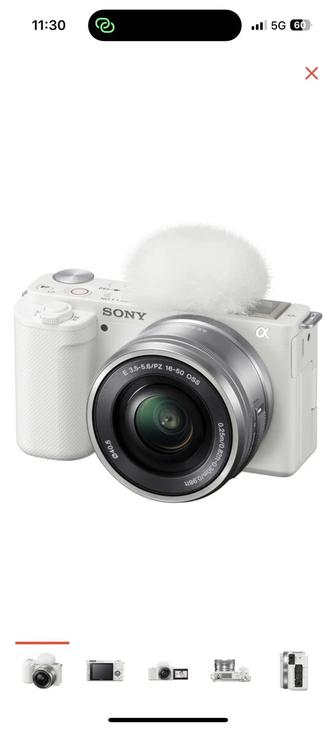 Фотоаппарат Sony ZV-E10,белый и русский меню