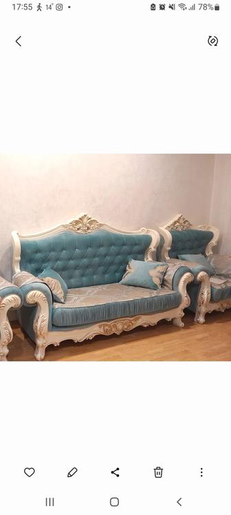 Продам бу диван и два кресла