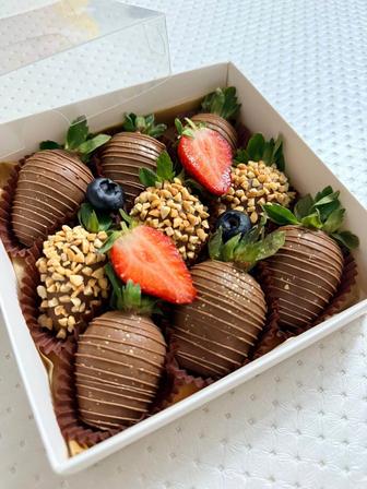 клубника в шоколаде