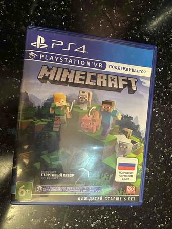 Диск майнкрафт , работает как на пс 4 так и на пс 5