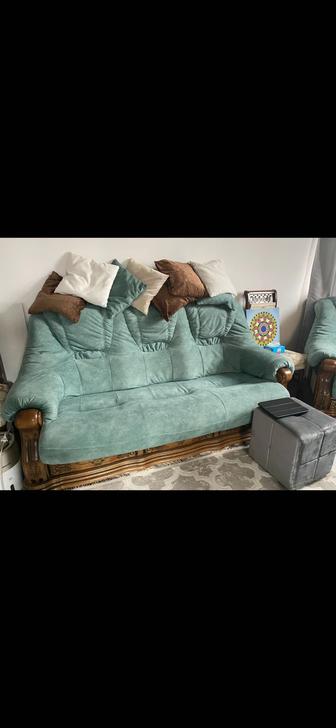 Комплект диван и два кресла Беларусь дуб массив