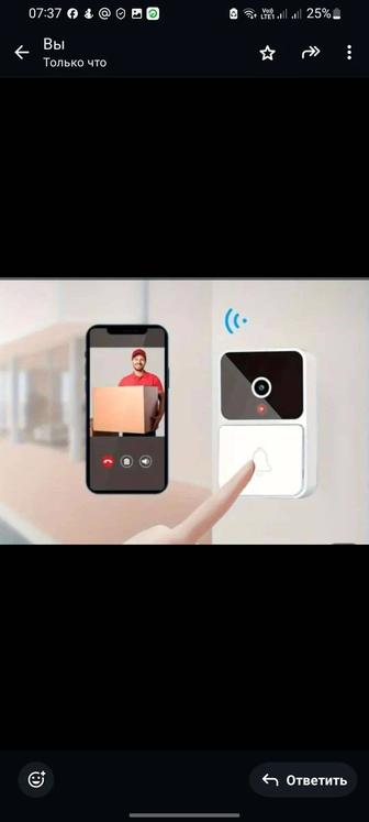 Дверной WiFi видеозвонок функцией регистрации визитёров(фото и видео).