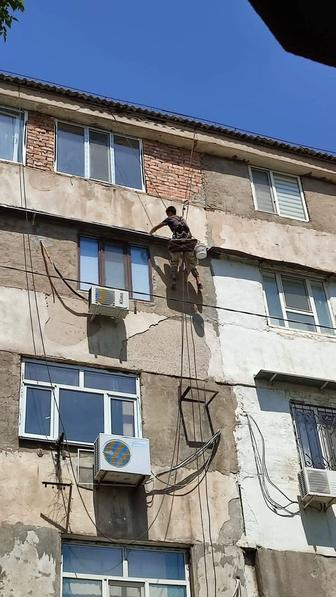 Высотные работы. методом промышленного альпинизма.