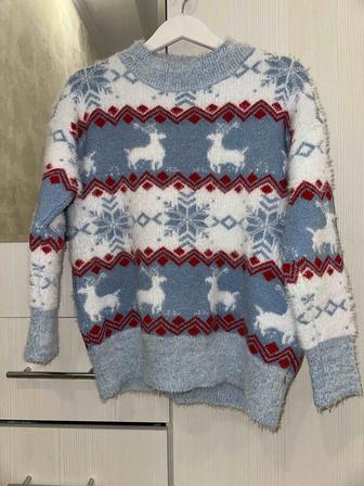 Самый уютный новогодний свитер с оленями