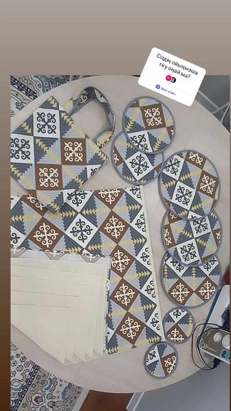 Қол өнері. Қыз жасауына, күнднлікті үйге паидалануға қажетті заттар.