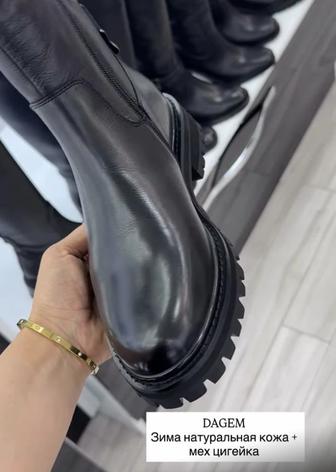 Ботинки зимние из натуральной кожи