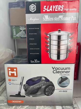 Новый пылесос и мантоварка упаковкасы ашылмаған!