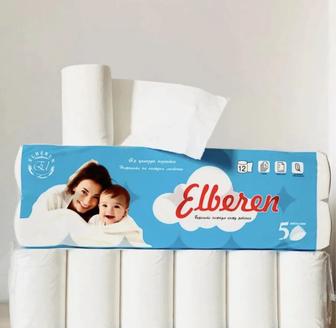 Туалетная бумага 5-слойный 12 шт, первичная целлюлоза