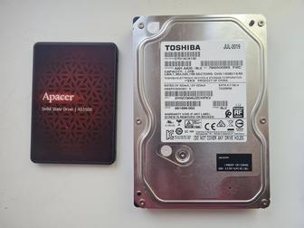 Продам SSD 512gb и HDD 1tb