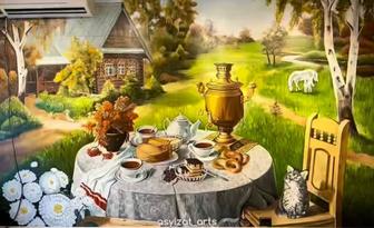 Роспись стен Астана