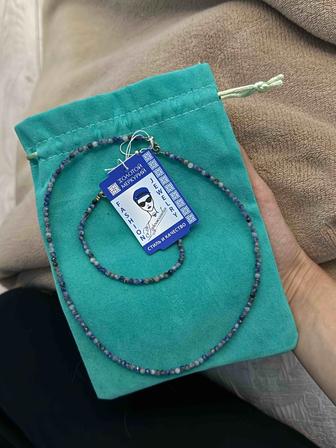 Женское украшение цепочка браслет кианит