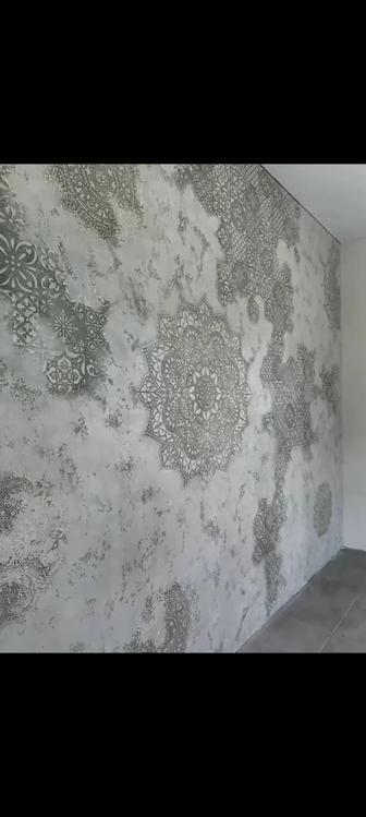 Декоративный штукатурка покраска