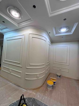 Покраска стен и потолков в Алматы, поклейка обоев качественно