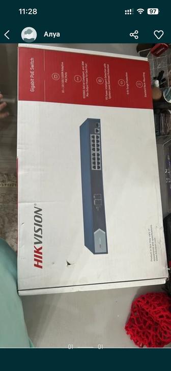 Продам 18 портный коммутатор Hikvision