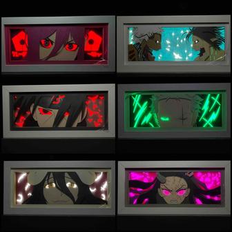 Аниме светильник (лайтбокс) 3D ночник One Piece, Naruto