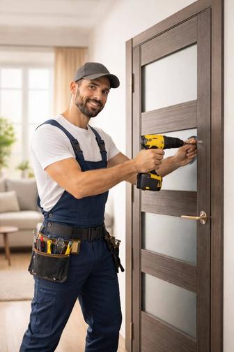 Услуги дверей, установка, замена, межкомнатные.