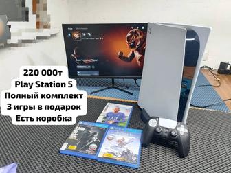 PS5 в идеальном состоянии полный комплект3 дискадисковод/рассрочка