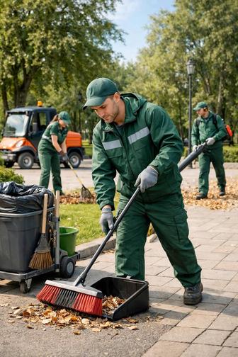 Уборка,территории,гаражей,складных помещений