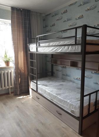 Двухъярусная кровать, 90х195 см, коричневый