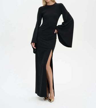 Платье макси с разрезом вечернее праздничное