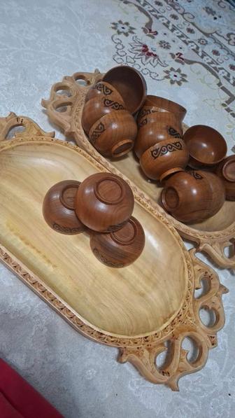 Ағаш астау кесемен