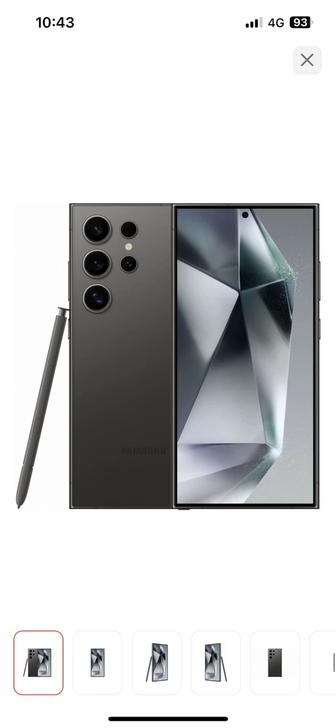 Смартфон Samsung Galaxy S24 Ultra 5G 12 ГБ/256 ГБ черный