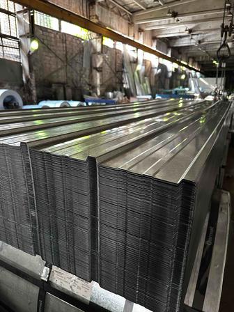 Профнастил оцинкованный толщина 0,45 — Н8, Н12, Н21, Н27, Н35.