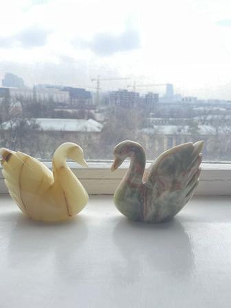Сувенир Лебедь из оникс